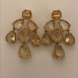J Crew Gold Statement Earrings